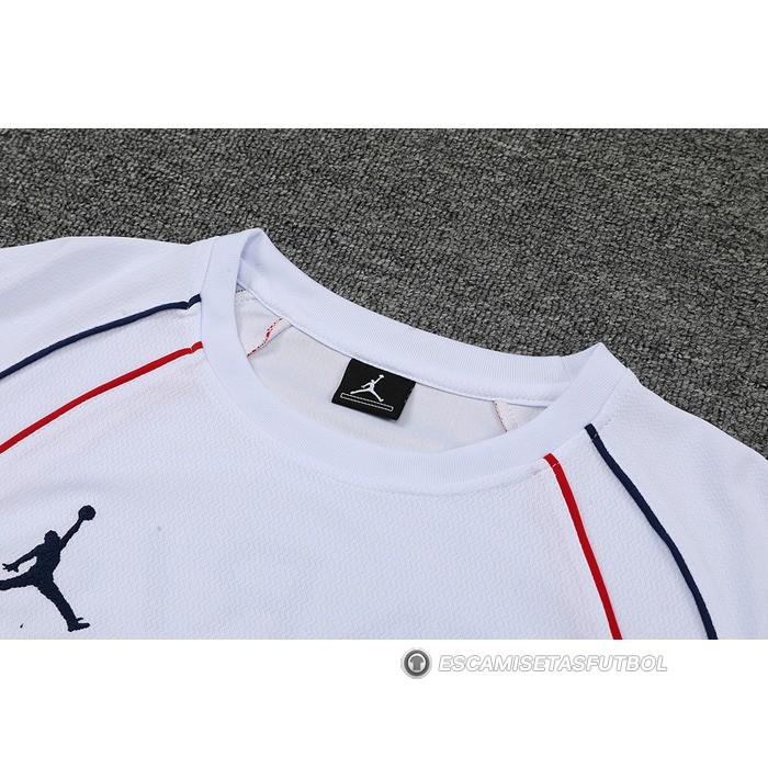 Chandal del Paris Saint-Germain Jordan Manga Corta 2022-23 Blanco - Pantalon Corto